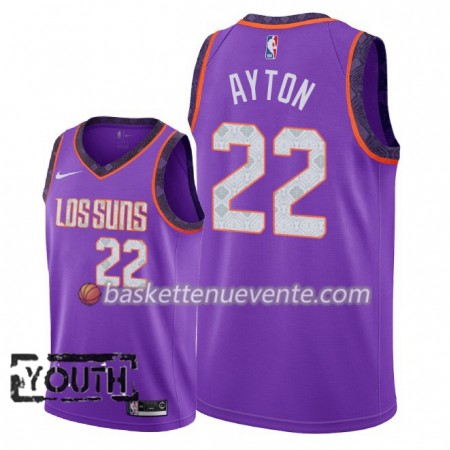 Maillot Basket Phoenix Suns Deandre Ayton 22 2018-19 Nike City Edition Pourpre Swingman - Enfant